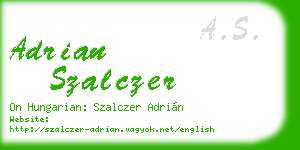 adrian szalczer business card