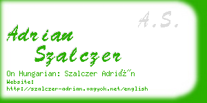 adrian szalczer business card